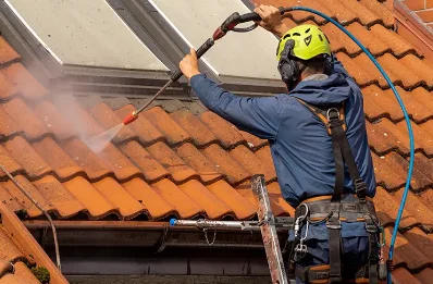 Démoussage et hydrofuge de toiture à Coltines